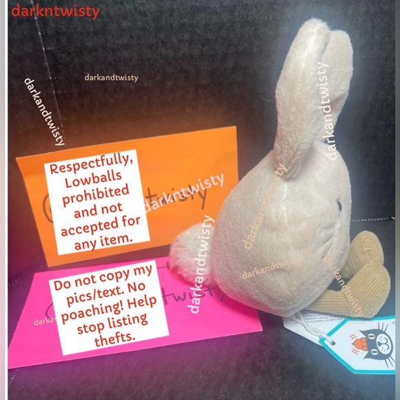 ORIGINAL OWNER BNWT JELLYCAT AMUSEABEAN BUNNY AUTH RECEIPT NEVER SECONDHAND! - Picture 4 of 13